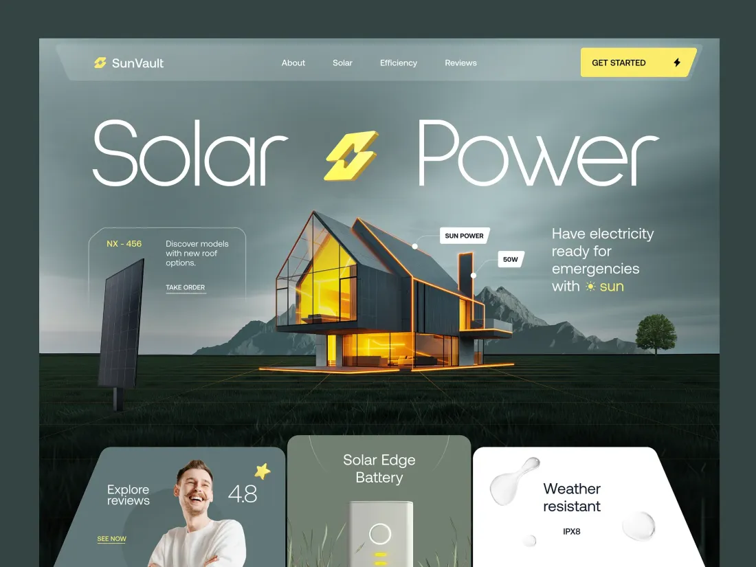 Solar Energy — website designed by Blue Magnet Media